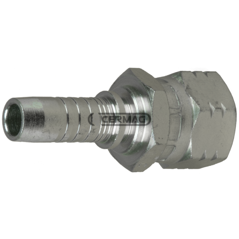 Straight female fitting - KOMATSU series Pipe diameter 1/2" - 13 mm Thread M22x1.5 COMPATIBLE - 82590