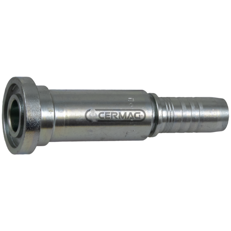 Straight flange fitting - KOMATSU type Pipe diameter 5/8" - 16 mm Flange 5/8" COMPATIBLE - 82596