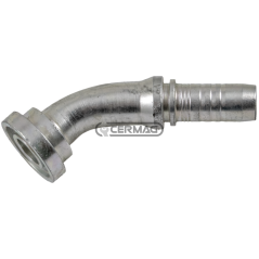 Fitting mit 45°-Flansch – Typ KOMATSU. Rohrdurchmesser 5/8" – 16 mm. Flansch 5/8" KOMPATIBEL – 82598 | NewgardenAgri.com