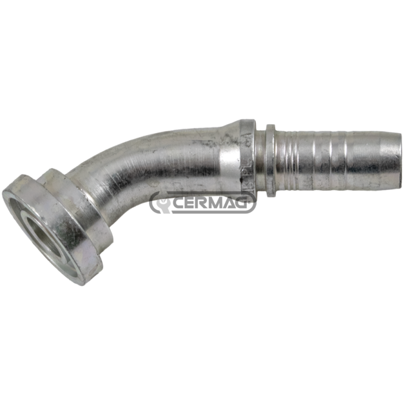 Fitting mit 45°-Flansch – Typ KOMATSU. Rohrdurchmesser 5/8" – 16 mm. Flansch 5/8" KOMPATIBEL – 82598
