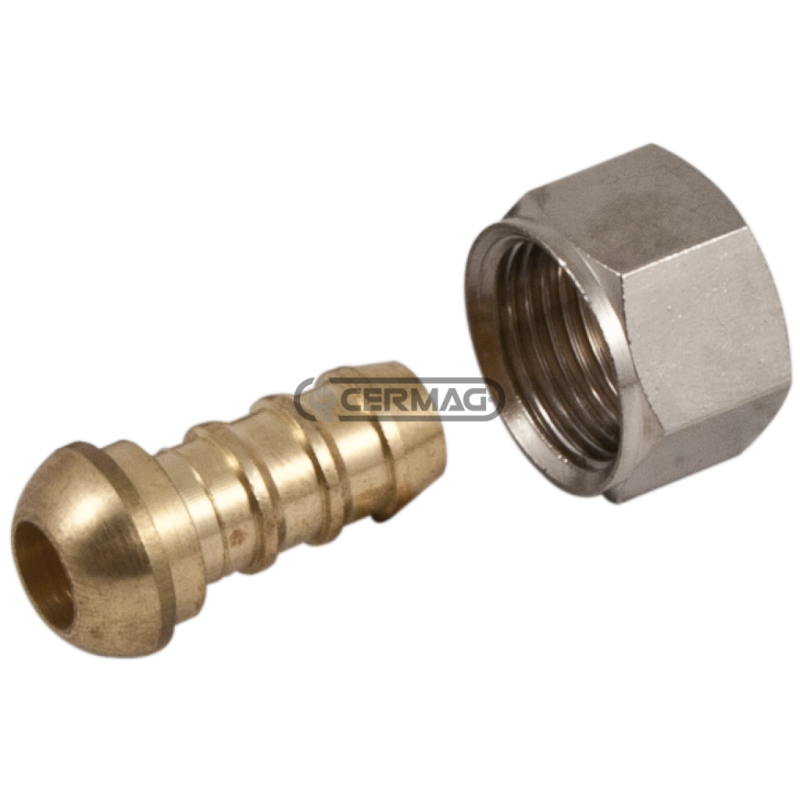 Female fitting for low pressure Hose diameter 1/2" - 13 mm Thread 1/2" Gas COMPATIBLE - 81933