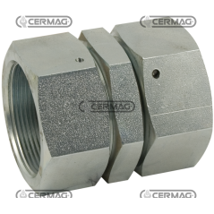 Female connecting nipples - female swivel nuts Thread - A 1/4" Gas COMPATIBLE - 81143 | NewgardenAgri.com