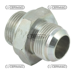 Reduziernippel JIC 74° – GAS-Gewinde – A JIC 9/16 Zoll – 18 Gewinde – B 1/4 Zoll Gaskompatibel – 81154 | NewgardenAgri.com