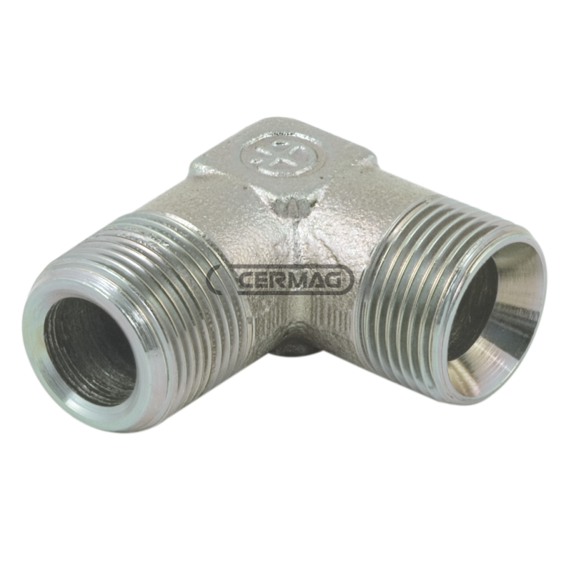 Raccord coudé 90° Filetage mâle - R 1/2" Gaz COMPATIBLE - 82964