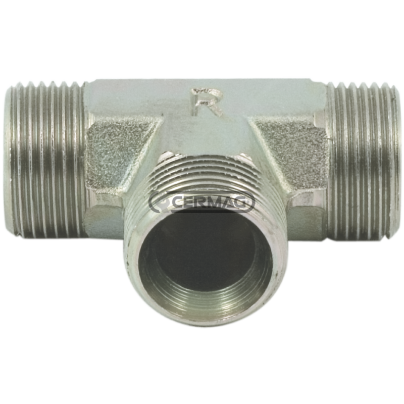 Adaptador en T con conexión macho Rosca - H 1/2" Gas COMPATIBLE - 80871