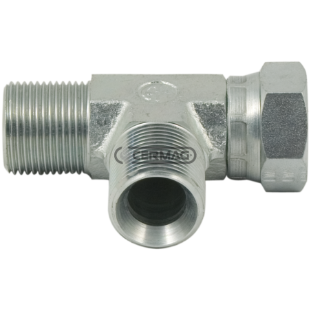 Adaptador T macho - tuerca giratoria hembra - Rosca macho - F1 1/4" Gas COMPATIBLE - 81185 | NewgardenAgri.com
