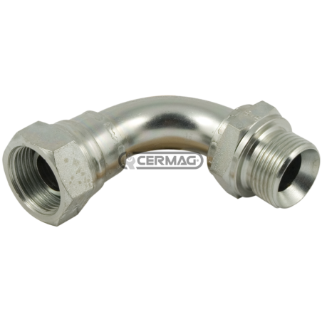 Adaptador rosca 90° macho - hembra - F 3/4" Gas COMPATIBLE - 83098 | NewgardenAgri.com