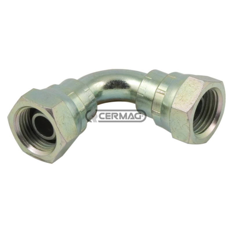 Adattatore a 90° femmina - femmina Filetto 1" Gas COMPATIBILE - 83574