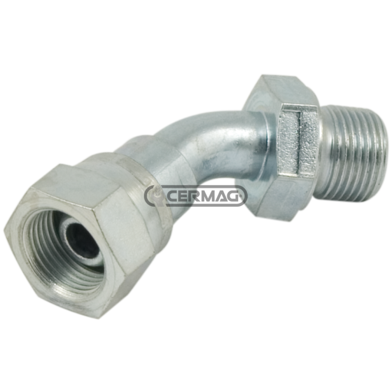 Adattatore a 45° maschio - femmina Filetto - F 1"1/4 Gas COMPATIBILE - 83578