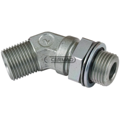 45° verstellbarer Adapter mit OR-Gewinde – R BSPP 3/4 Zoll Gasgewinde – R2 BSPP 3/4 Zoll Gas KOMPATIBEL – 83410 | NewgardenAg...