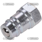 MALE ball quick coupling - interchangeable ISO Series NS 1/2" coupling COMPATIBLE - 80360