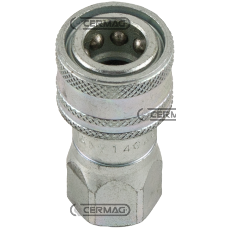 Acoplamiento rápido válvula HEMBRA - Acoplamiento 3/8" Serie ISO ANV intercambiable COMPATIBLE - 82768 | NewgardenAgri.com