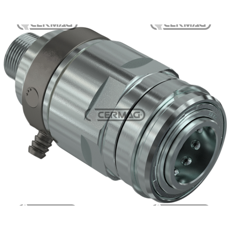 Innesto FEMMINA a valvola - Singola porta raccolta olio  Serie 6DNPV  Innesto da 1/2" COMPATIBILE - 84240