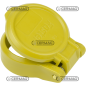 Tapón automático para acoples rápidos PUSH-PULL de 1/2" Color Amarillo COMPATIBLE - 82078
