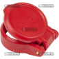 Tapón automático para acoplamientos rápidos PUSH-PULL de 1/2" Color Rojo COMPATIBLE - 82079