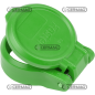 Automatic cap for 1/2" PUSH-PULL quick couplings Color Green COMPATIBLE - 82081