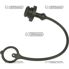 MALE dust cap for quick couplings Size 1/2" Color Black COMPATIBLE - 82085 | NewgardenAgri.com