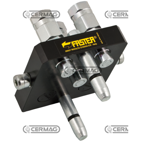 Multifaster 3 voies pour LAVERDA et CNH - PIÈCE MOBILE Raccordement Gaz 1/4" COMPATIBLE - 83623 | NewgardenAgri.com