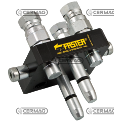 Multifaster 3 voies pour LAVERDA et CNH - PIÈCE MOBILE Raccordement Gaz 1/4" COMPATIBLE - 83644 | NewgardenAgri.com