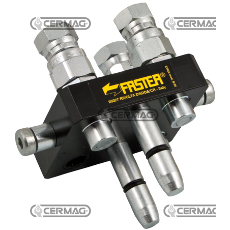 Multifaster de 3 vías para LAVERDA y CNH - PIEZA MÓVIL Conexión gas 1/4" COMPATIBLE - 83644 | NewgardenAgri.com
