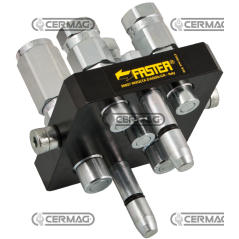 Multifaster de 5 vías para LAVERDA y CNH - PARTE MÓVIL Conexión 3 x 1/4" + 2 x 3/8" Gas COMPATIBLE - 83625 | NewgardenAgri.com