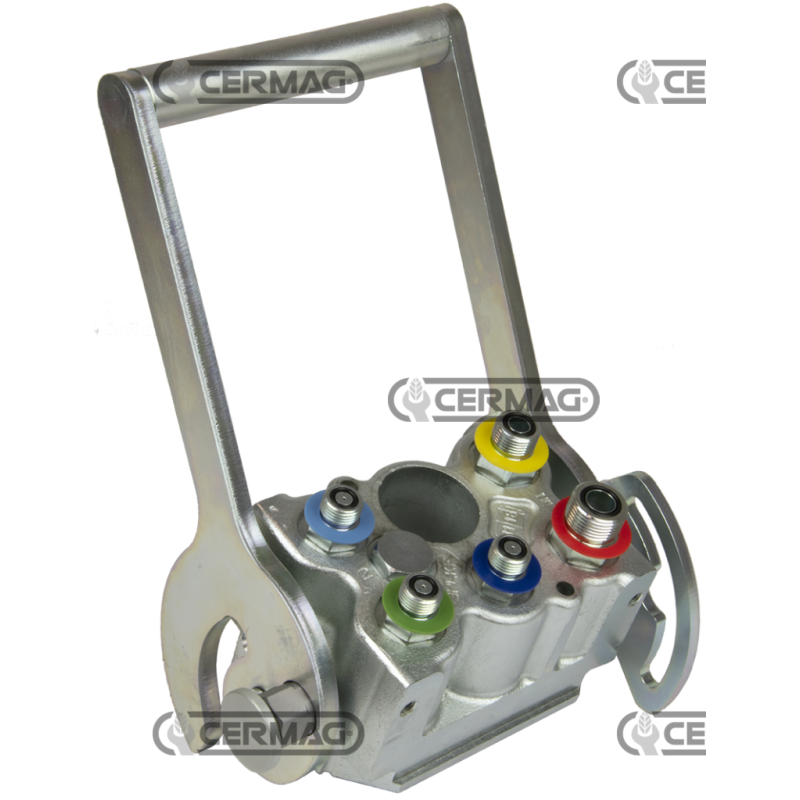 Multifaster a 5 vie - PARTE FISSA Attacco 3 x 3/8" + 2 x 9/16" Gas Serie 3PLK05AFC COMPATIBILE - 84060