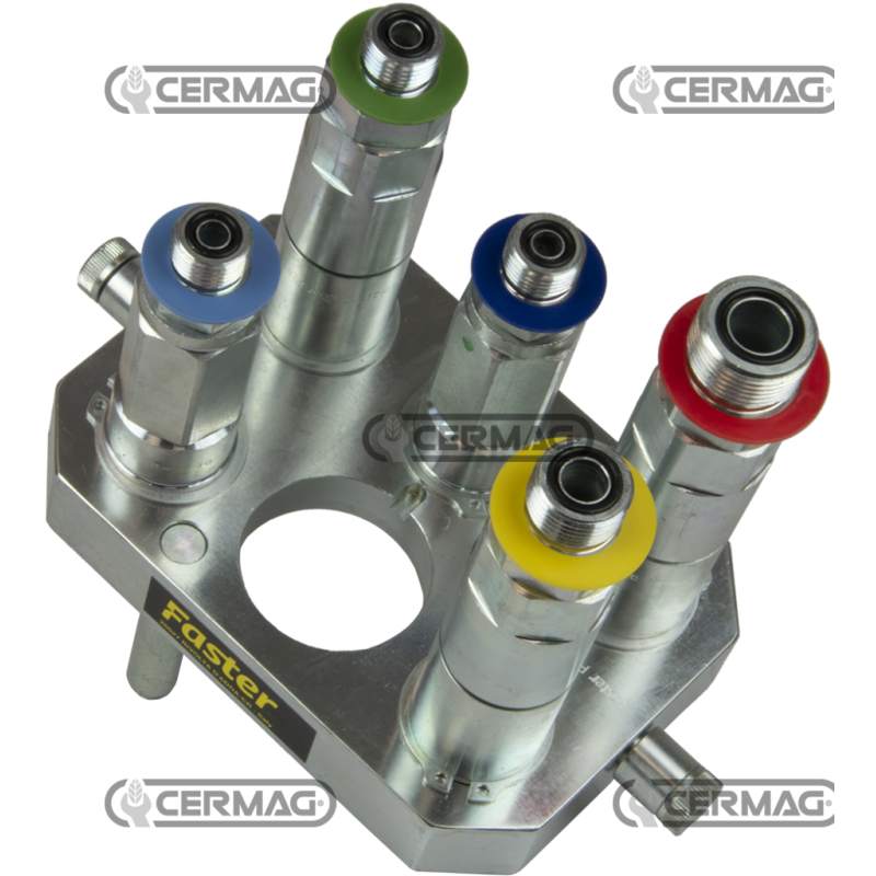 Multifaster a 5 vie - PARTE MOBILE  Attacco 3 x 3/8" + 2 x 9/16" Gas  Serie 3PLK05AMC COMPATIBILE - 84059