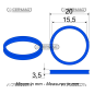 Male coupling gasket for multifaster plate Size 1/2" Gas COMPATIBLE - 82986