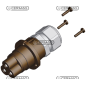 3-poliger Stecker für 1/2-Zoll-Multifaster – KOMPATIBLE BEWEGLICHE TEILE – 84243