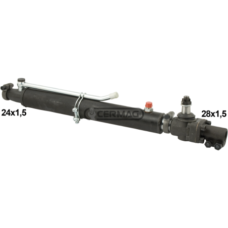 Power steering cylinder Stroke 320 mm COMPATIBLE - 81954 | NewgardenAgri.com