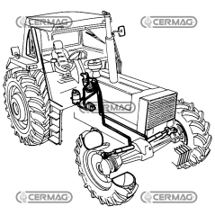 HYDROSTATISCHE FÜHRUNGSBAUGRUPPE FÜR DELFINO 4WD-TRAKTOREN MIT DOPPELPUMPE - ZYL. LANGER kompatibler Motor – 80734 | Newgarde...