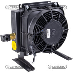Intercambiador de calor de aluminio Caudal de aceite 20 ÷ 80 l/min Voltaje 12 V COMPATIBLE - 83641 | NewgardenAgri.com
