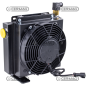 Intercambiador de calor de aluminio Caudal de aceite 20 ÷ 80 l/min Voltaje 12 V COMPATIBLE - 82974