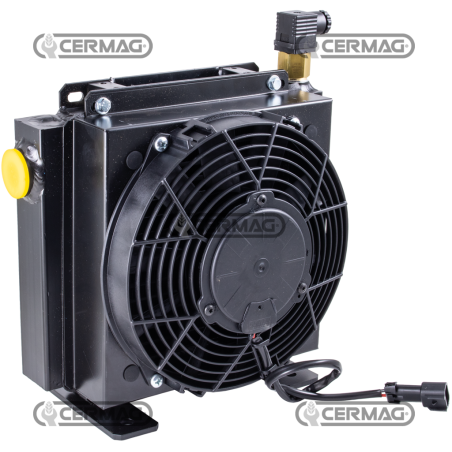 Intercambiador de calor de aluminio Caudal de aceite 20 ÷ 80 l/min Voltaje 24 V COMPATIBLE - 82979 | NewgardenAgri.com