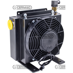 Intercambiador de calor de aluminio Caudal de aceite 20 ÷ 100 l/min Voltaje 24 V COMPATIBLE - 82980 | NewgardenAgri.com