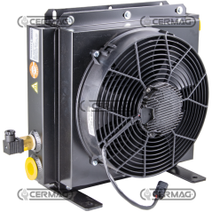 Intercambiador de calor de aluminio Caudal de aceite 40 ÷ 160 l/min Voltaje 12 V COMPATIBLE - 82977 | NewgardenAgri.com