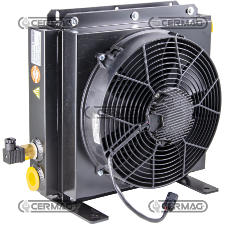 Intercambiador de calor de aluminio Caudal de aceite 40 ÷ 160 l/min Voltaje 12 V COMPATIBLE - 82977 | NewgardenAgri.com