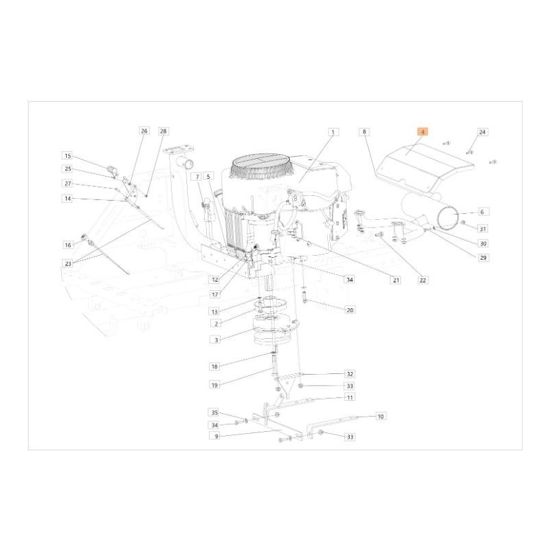 COUVERCLE D'ÉCHAPPEMENT D'ORIGINE EMAK SGS532085412173R