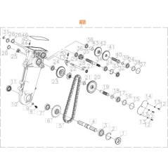 KIT TRASMISSIONE PER MOTOZAPPA ORIGINALE EMAK L66151265 | NewgardenAgri.com
