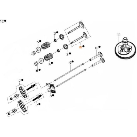 ORIGINAL EMAK INTAKE/EXHAUST VALVE KIT L66150782 | NewgardenAgri.com