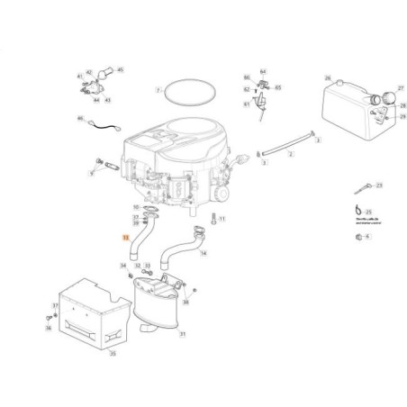 ORIGINAL EMAK RH EXHAUST CONNECTOR PIPE G118738278E0R | NewgardenAgri.com