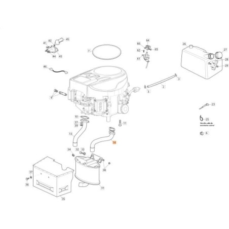 TUBO RACCORDO SCARICO SX ORIGINALE EMAK G118738279E0R | NewgardenAgri.com