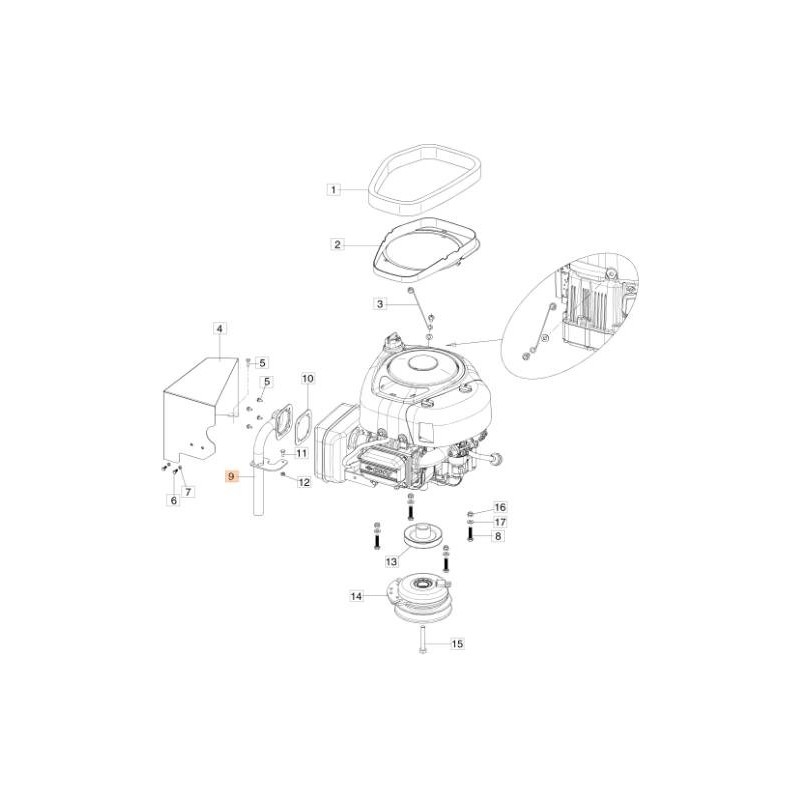 TUBO SCARICO ORIGINALE EMAK 68130208R