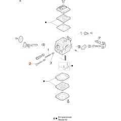 MAX ADJUSTMENT SCREW 102-3088 CARBURETOR ORIGINAL EMAK 2318105R | NewgardenAgri.com
