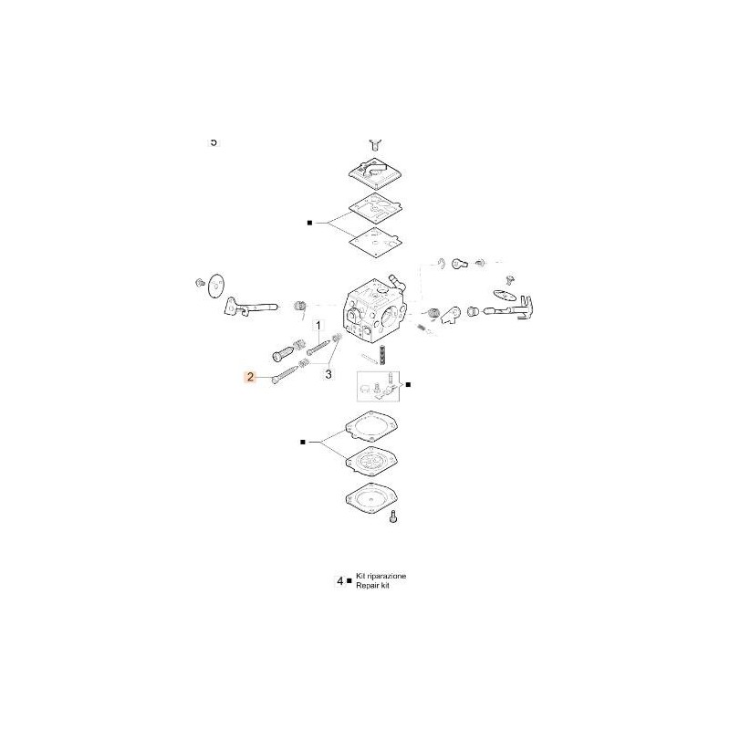 VITE DI REGISTRO MAX 102-3088 CARBURAT. ORIGINALE EMAK 2318105R