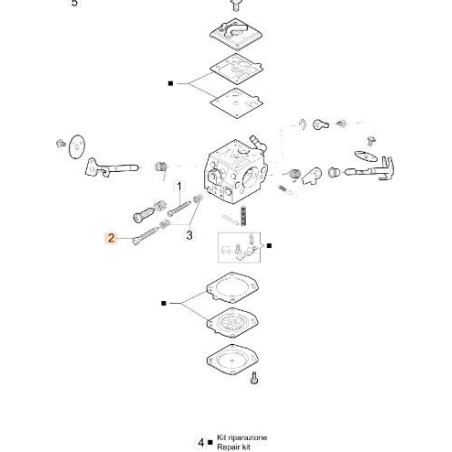 VITE DI REGISTRO MAX 102-3088 CARBURAT. ORIGINALE EMAK 2318105R | NewgardenAgri.com