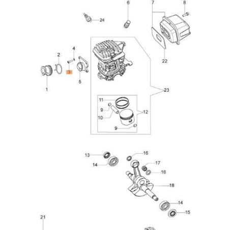 ORIGINAL EMAK SCREW 3891010R | NewgardenAgri.com