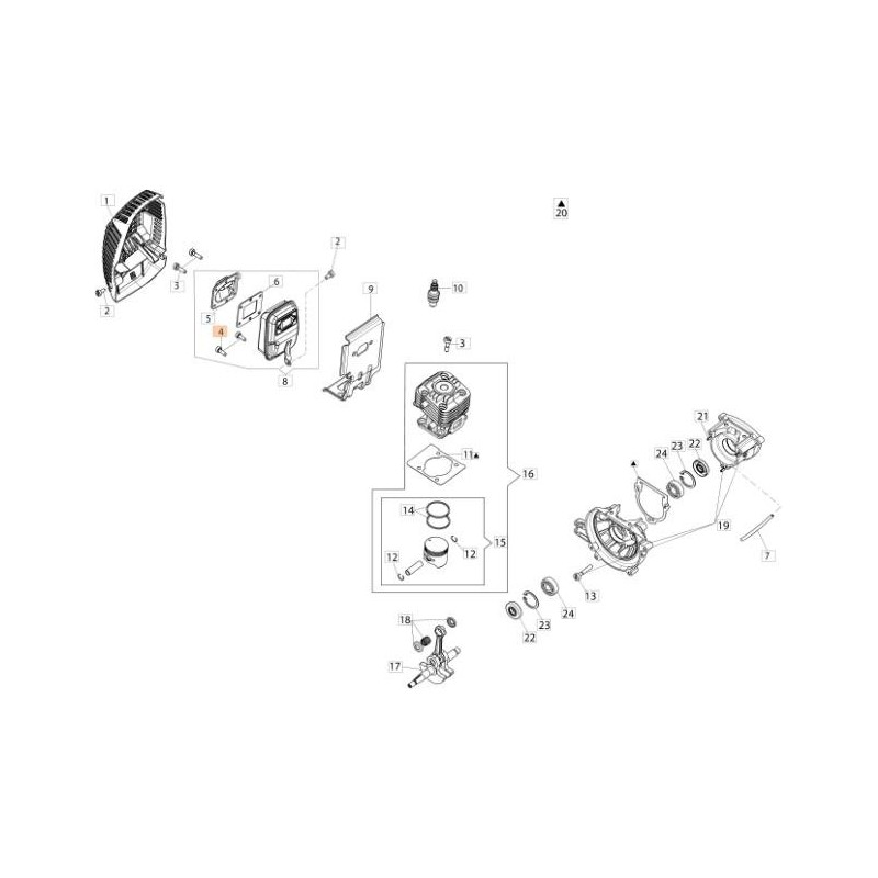 ORIGINAL EMAK SCREW 3891011R