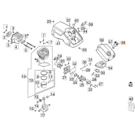 ORIGINAL EMAK KNOB 50300001R | NewgardenAgri.com