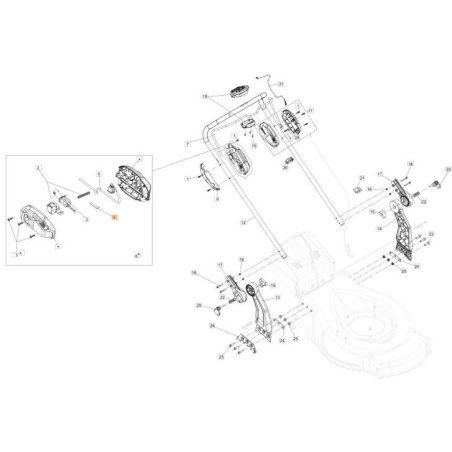 Ressort de rappel de verrouillage du levier d'allumage d'origine EMAK 56 V 54350051R | NewgardenAgri.com
